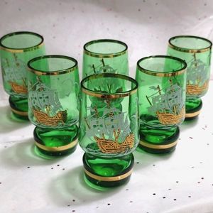 Mid Century Czech Shot Glasses